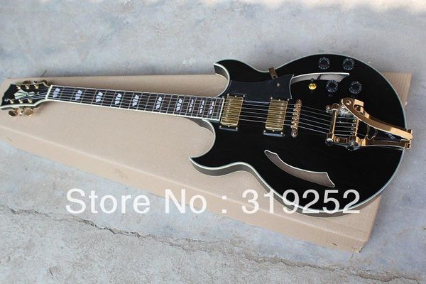 

hollow body g johnny a signature black jazz electric guitar with from guitar