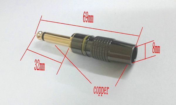 10 X cobre 6,3 milímetros 1/4 