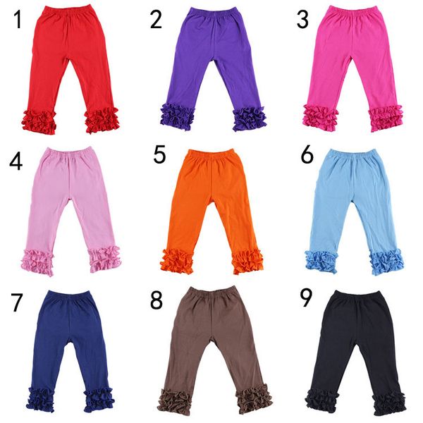 

2017 new autumn baby girls ruffle pants leggings baby warmer leggings tights kids trouseres cotton pants 10 colors, Blue