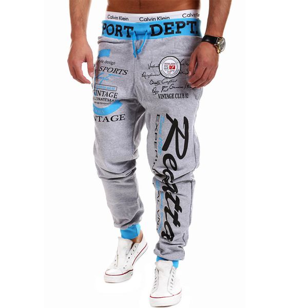 

wholesale-2016 outdoor male sports trousers letters printed with pants pants and comfortable sweatpants men, Black