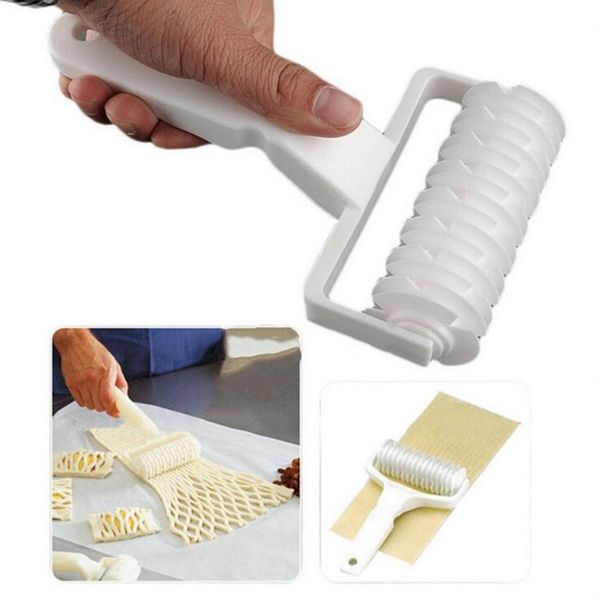 Pizza Tarte Cookie Cutter Pâtisserie Bakeware gaufrage Rouleau à Pâte Lattice cuisson
