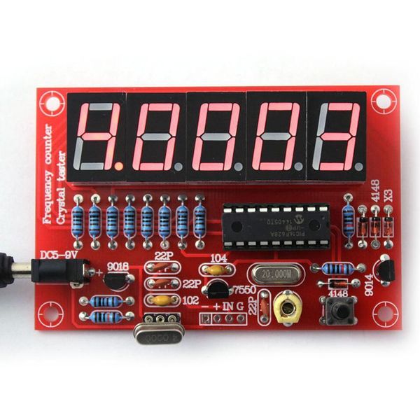 

diy kits 1hz-50mhz crystal oscillator frequency counter meter digital led pic new arrival measurement & analysis instruments