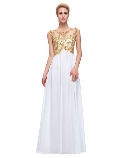 

Beading sequin long prom dress 2019 white Lace A Line Floor-LengthTank party dresses mother of the bride dresses Sexy Formal Evening Dresses