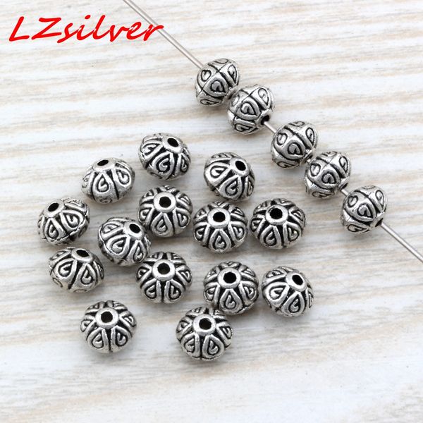 

mic 200pcs antiqued silver zinc alloy round flat spacer beads 7mm diy jewelry d4, Bronze;silver
