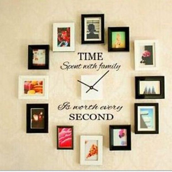 Wall Vinyl Time Second Hand Carved Stickers Removable Wall Vinyl Time Second Hand Carved Stickers Removable Waterproof Letters Decal Es Home