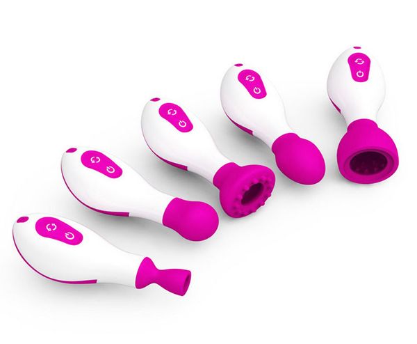 5 голова водонепроницаемые многоспешные G Spot Vibrator Personal Massage Dildo Vibe Sex Toy #R410