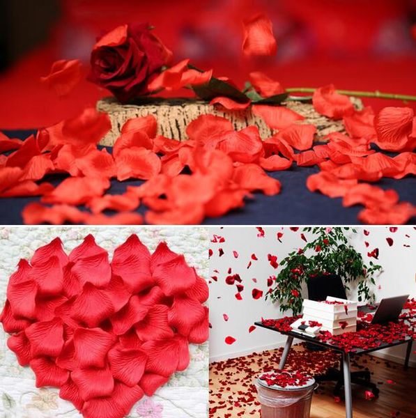 100 borsa / lotto 20 colori seta petali di rosa foglie fiori artificiali petali decorazione di nozze decorazioni per feste festival tavolo decorativo G1213