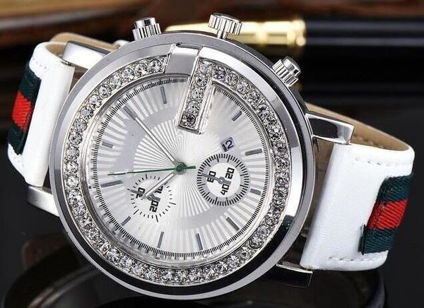 

Brand luxury new quartz big bang automatic date luxury fa hion men and women of the teel belt movement quartz clock watch guc ci