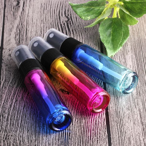 

thick gradient colors glass sprayer bottles 10ml with fine mist atomizer ;1/3oz colorful glass spray bottles for essential oil aromatherapy