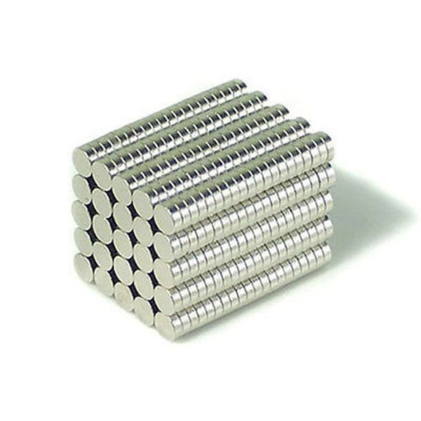 Commercio all'ingrosso - In magazzino 1000pcs forti magneti rotondi NdFeB diametro 3x1mm N35 magnete permanente al neodimio in terre rare / magnete fai-da-te