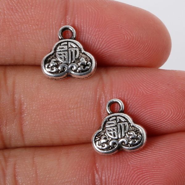 

new 7pcs 11x11mm zinc alloy antique silver lucky lock diy charms pendants jewelry making diy, Bronze;silver
