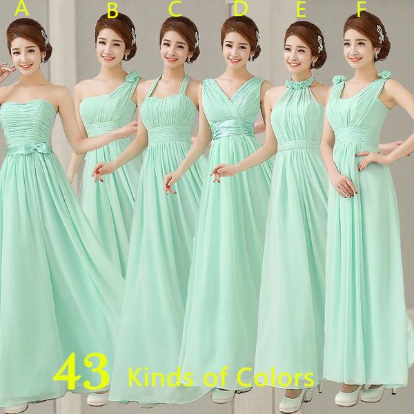 

mint color dresses long chiffon a line sweetheart pleated bridesmaid dress formal dress to party plus size under 50, White;pink