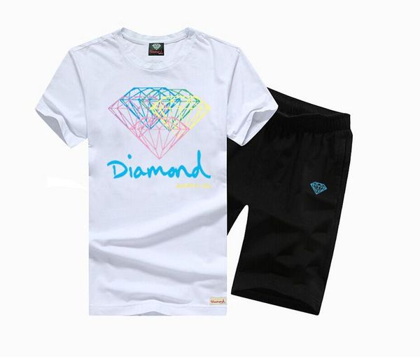 

s-5xl new swag sport casual set men's short sleeve knitted suit t-shirt and pants, White;black