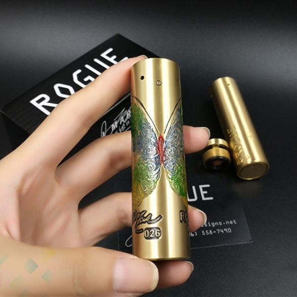 

Best Rogue Butterfly Mod Mech Electronic Cigarette fit 18650 Battery Mechanical Mod For 510 Atomizers DHL Free