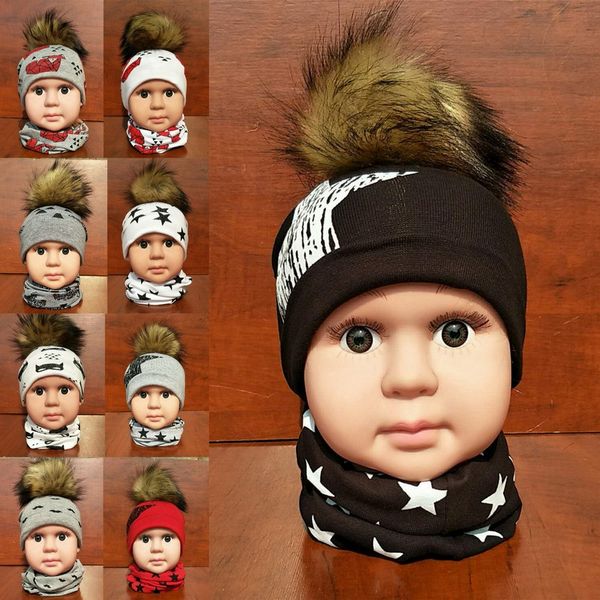 

ins fox hat scarf neck wraps ring scarves stars shark animal neckerchief boys girls fashion accessories, Yellow