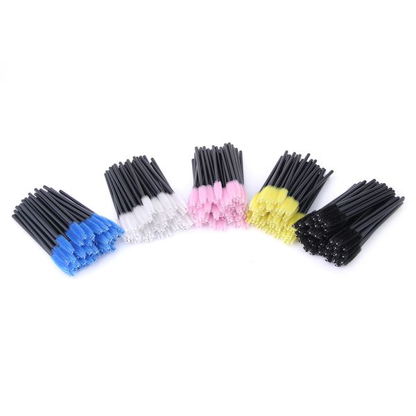 

10pack /lot disposable eyelash brush 50pcs/pack mascara wands applicator wand brushes eyelash comb brushes spoolers