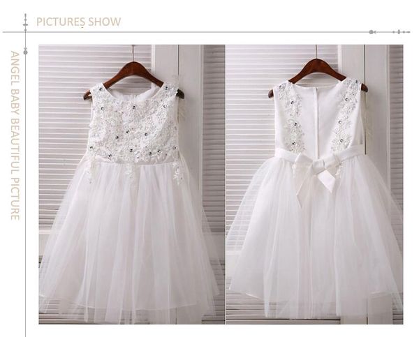 

real ps ball gown tulle diamond flower girl dresses for weddings 2015 first communion dresses pageant dresses ing, White;blue
