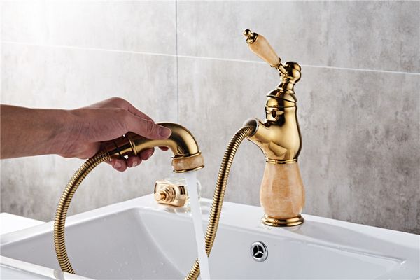 

360 degree swivel pull out bathroom faucet water-saving polished black basin tap pull out single handle swivel spout vessel sink mixer tap