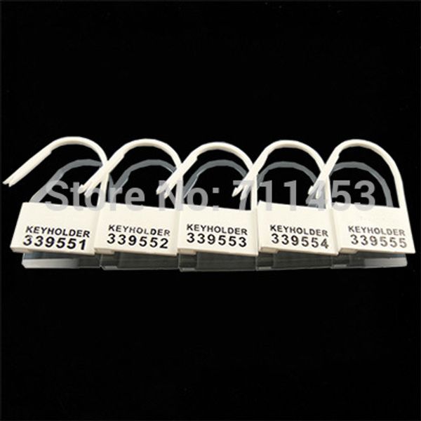 

wholesale- disposable plastic locking pieces cards blockade for male chastity cock cage lock fitting 5 different numbers keyholder