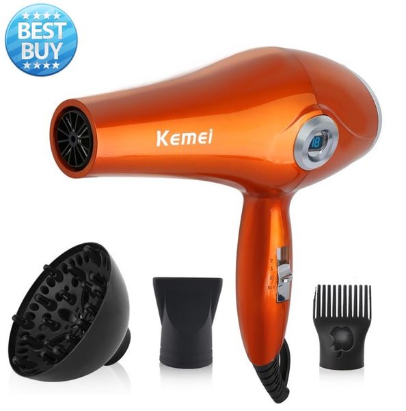 

wholesale-anion led display salon professional hair dryer blow with nozzles hairdryer travel two speed control cold or high quality