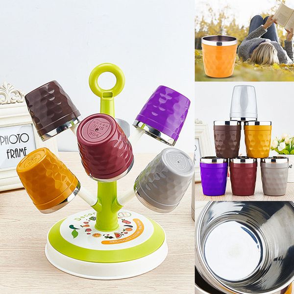 

180ml colorful cups 304 stainless steel mug coffee cups wine glasses child water cup outdoor personalized mugs wx-c38