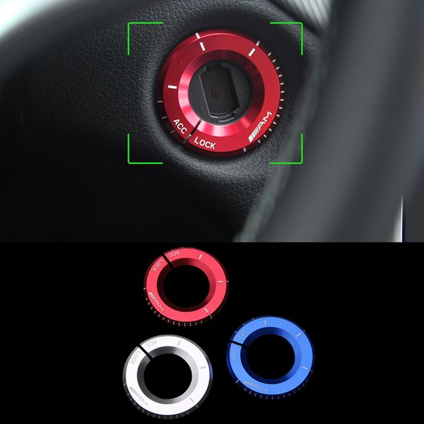 

2016 стайлинга автомобилей 3 цвета алюминиевый замок зажигания Крышка для Mercedes-Benz AM