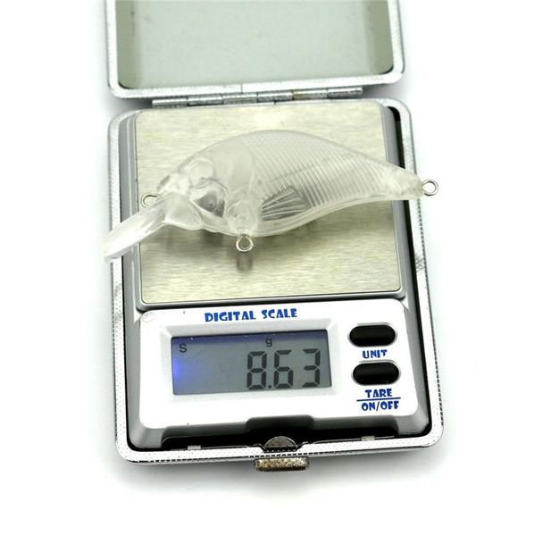 

unpainted fishing lure blanks 7.5cm 10.2g shad tight wobble medium divers minnows hard baits body