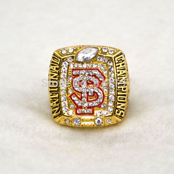 

Уникальный Дизайн Старинные Позолоченные 2013 Штат Флорида Seminoles Национальный Большой Большой Чемпионат Кольцо Реплики