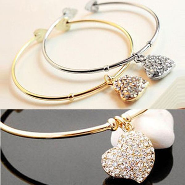 

full diamond love decoration bracelet, bangle, size adjustable, noble delicate and beautiful and high quality, Black
