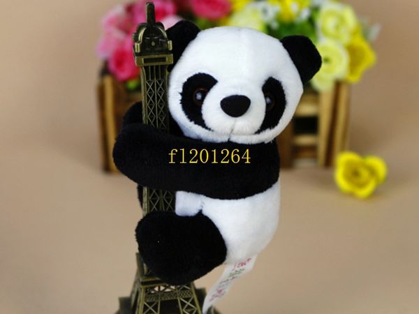 500 pz/lotto Spedizione Gratuita Peluche bambola Panda clip tenda segnalibro note clip souvenir come regalo per i bambini