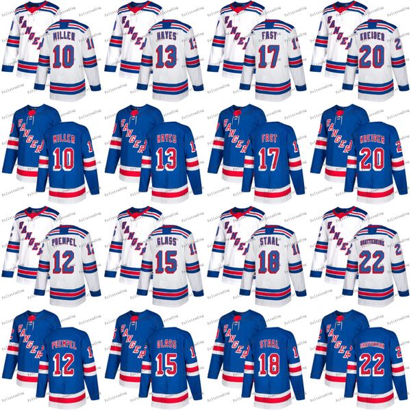 

2018 Season New York Rangers 10 J.T. Miller 22 Kevin Shattenkirk Kevin Hayes Tanner Glass Jesper Fast Marc Staal Chris Kreider Jerseys