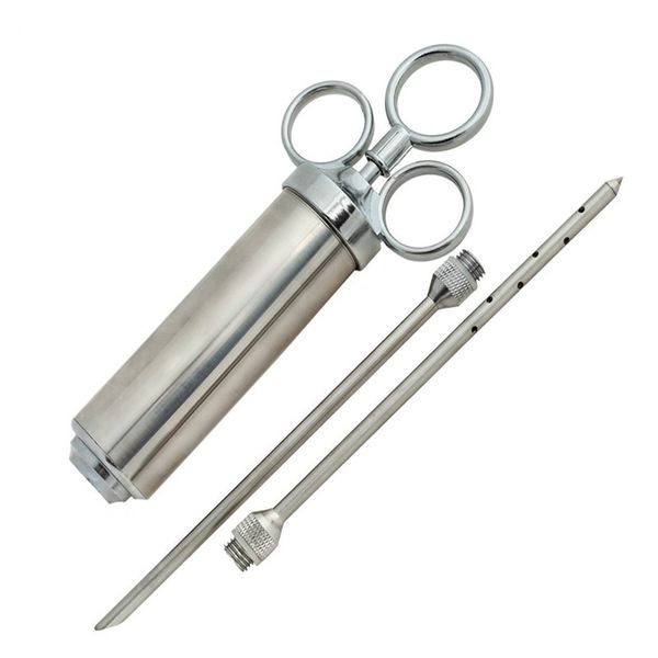 Heavy Duty viande assaisonnement injecteur 2-oz Marinade saveur Injecteur Kit Aiguilles