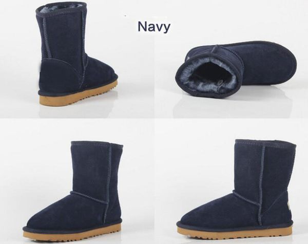 

2017 new 2017 brand women boots snow boots wool women shoe cute winter snow boots size: 5-12#825, Black