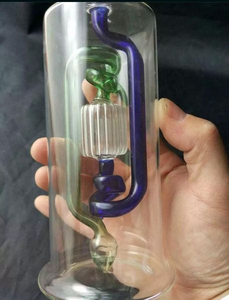 Bong in vetro a forma di disco Siqi - pipa per narghilè in vetro Gong in vetro - piattaforme petrolifere bong in vetro pipa per narghilè in vetro - vaporizzatore vap