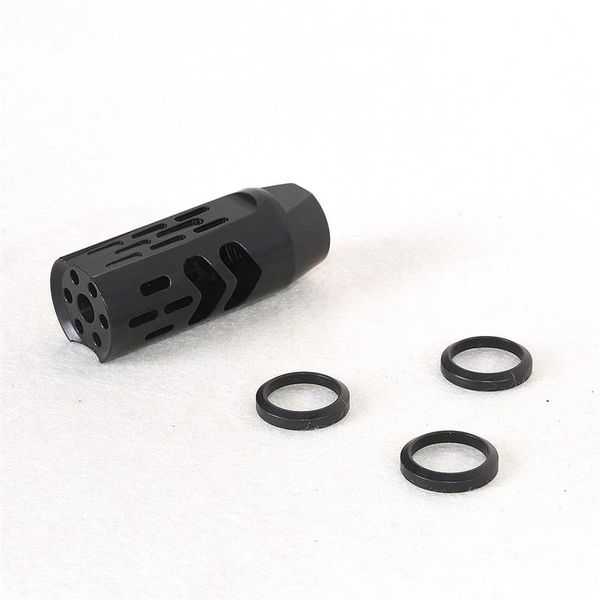 

new selling .223/5.56 1/2x28 threads muzzle brake recoil reducer compensator with jam nut and crush washer