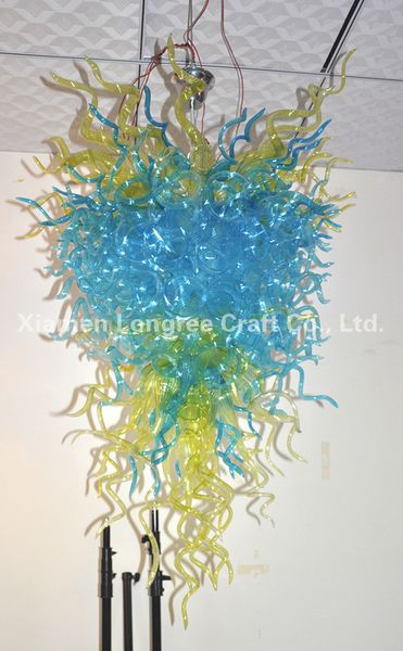 

c62- style art decor hand blown glass hanging pendant lamps modern crystal led ac glass crystal chandelier