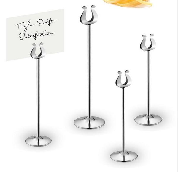 Table Number Holder Gold Silver Wedding Table Card Holders U Shape