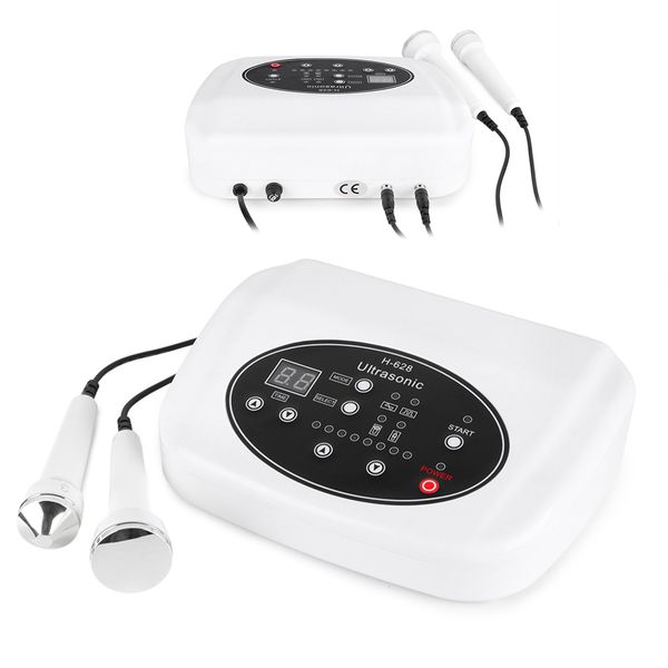 2 em 1 1Mhz 3Mhz Máquina de ultrassom de baixa frequência Removedor de manchas de pele de ultrassom Remoção Dispositivo de spa facial Instrumento de massagem