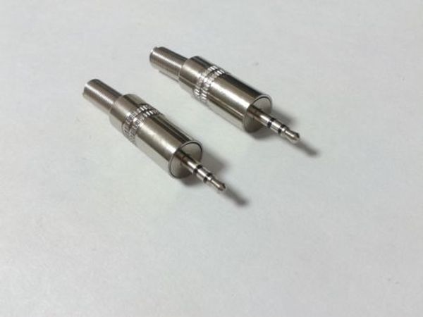 lot 5 X 2,5 mm Metall Stereo Stecker Klinkenstecker Audio Löten Stecker