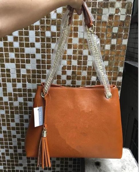 

quality designer women hobos pu leather cowhide handbags fashion tassel soho shoulder bag with chain 308982