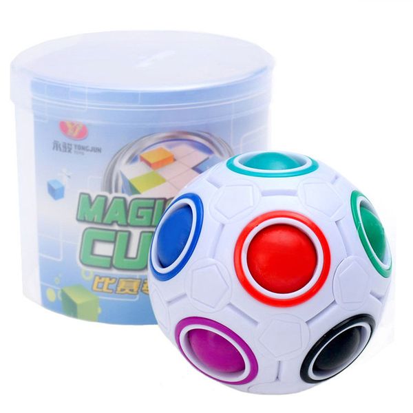 

2017 new magic ball rainbow ball football 3d puzzle funny creative educational learning toy for children gift 150pc
