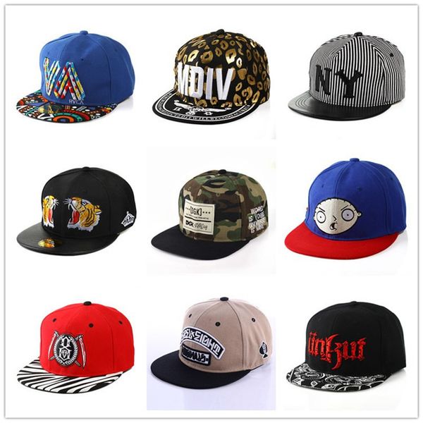

Fashion Hip-Hop Dance Street Caps Cowboy Hats Casual Adjustable Hats Popular Boy and Girl Sunshine Snapback 10 piece Fast Shipping