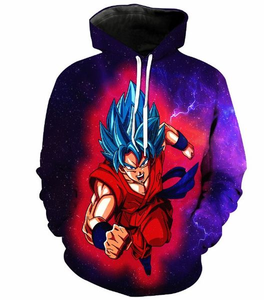 

новые моды для женщин / мужчин аниме злой dragon ball z симпатичные дети смешные 3d printed вскользь толстовки толстовка plus размер p36, Black