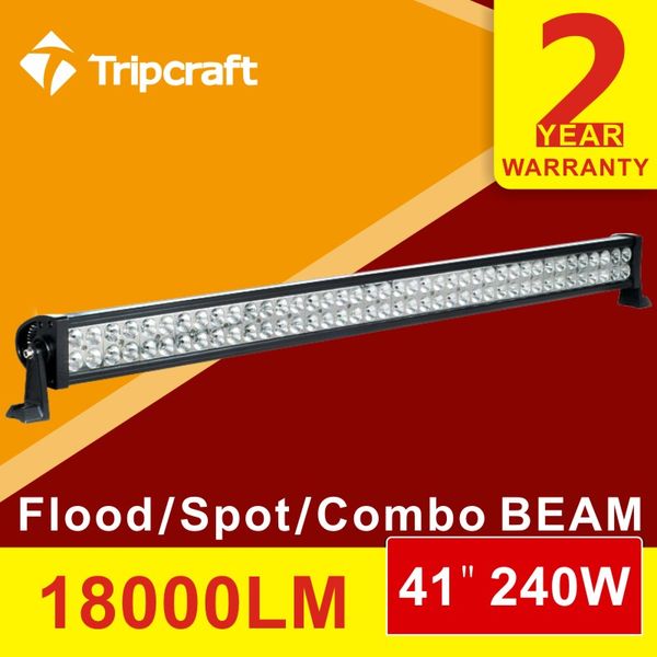 

42 "дюймовый 240w 18000lm светодиодный рабочий свет бар для бездорожья 10-30v лодка 80-led * (3w) прожектор combo beam jeep truck truck ip67