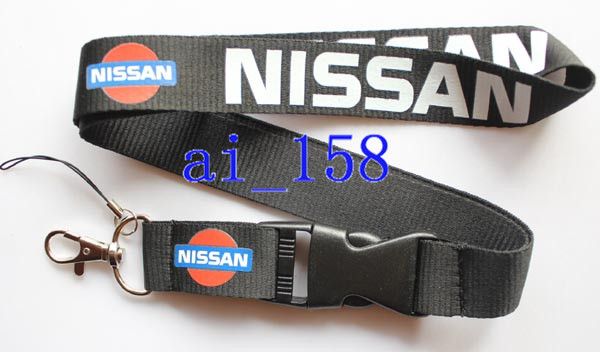 Venda por atacado hot new 10 pcs NISSAN Carros logotipo cordão / Alça de Pescoço / cartão do empregado corda pendurada / Cordão