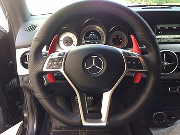 Car Styling Steering Wheel Paddles Shifter Red For Mercedes Benz C Class C180 C200 C260 Amg Styling Car Interior Sets Car Interior Stickers From