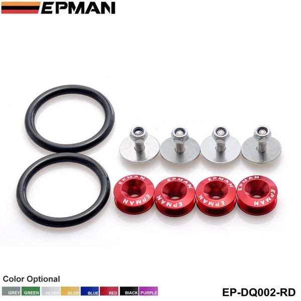 

EPMAN Quick Release Fasteners are ideal for front bumpers, rear bumpers, and trunk / hatch lids EP-DQ002