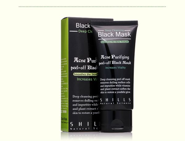 

50pcs/lot dhl shills deep cleansing black mask 50ml blackhead facial mask