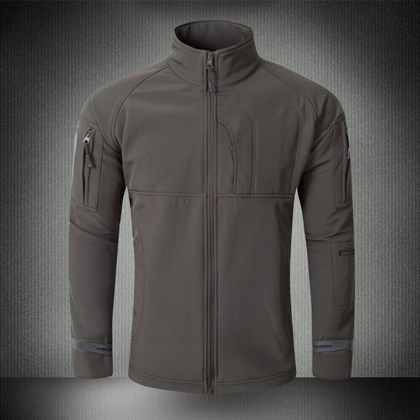 

Stand Collar Windproof Waterproof Jacket Mens Pure Color Zipper Closure Outwear Man's Coat Winter