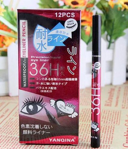 

2016 makeup yanqina 36h pen liner waterproof eyeliner black eyeliner pen no blooming precision eye shadow